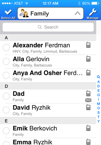 Contacts List Pro screenshot 2