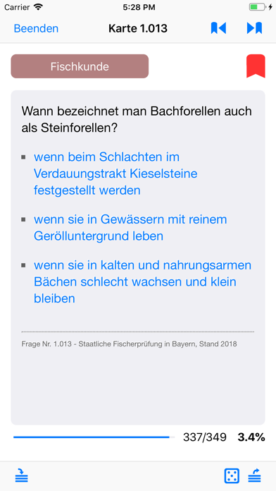 Fischereiprüfung Bayern app screenshot 5 by Lars Behnke - appdatabase.net