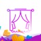 'TinAni' smart curtains are used in conjunction with this app