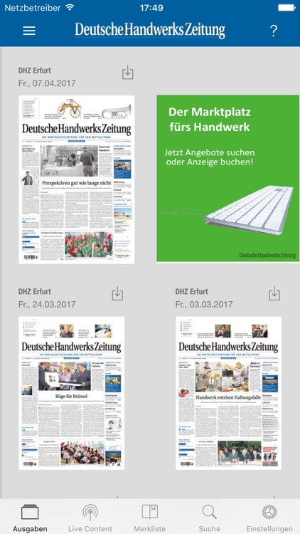 Deutsche Handwerks Zeitung