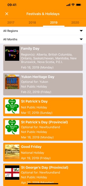 Calendar2U: Canada Calendar(圖3)-速報App