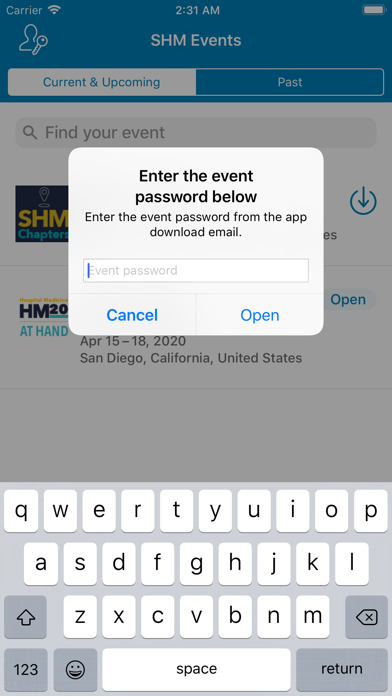 How to cancel & delete SHM Events from iphone & ipad 2