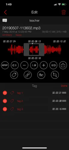 Screenshot 4 Awesome Voice Recorder iphone