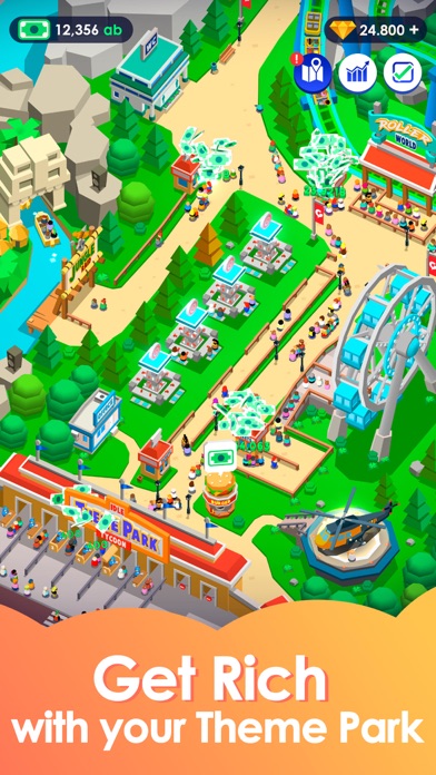 Idle Theme Park - Tycoon Game Screenshot 1