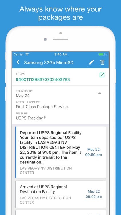 Packages - Track Your Parcels screenshot-1