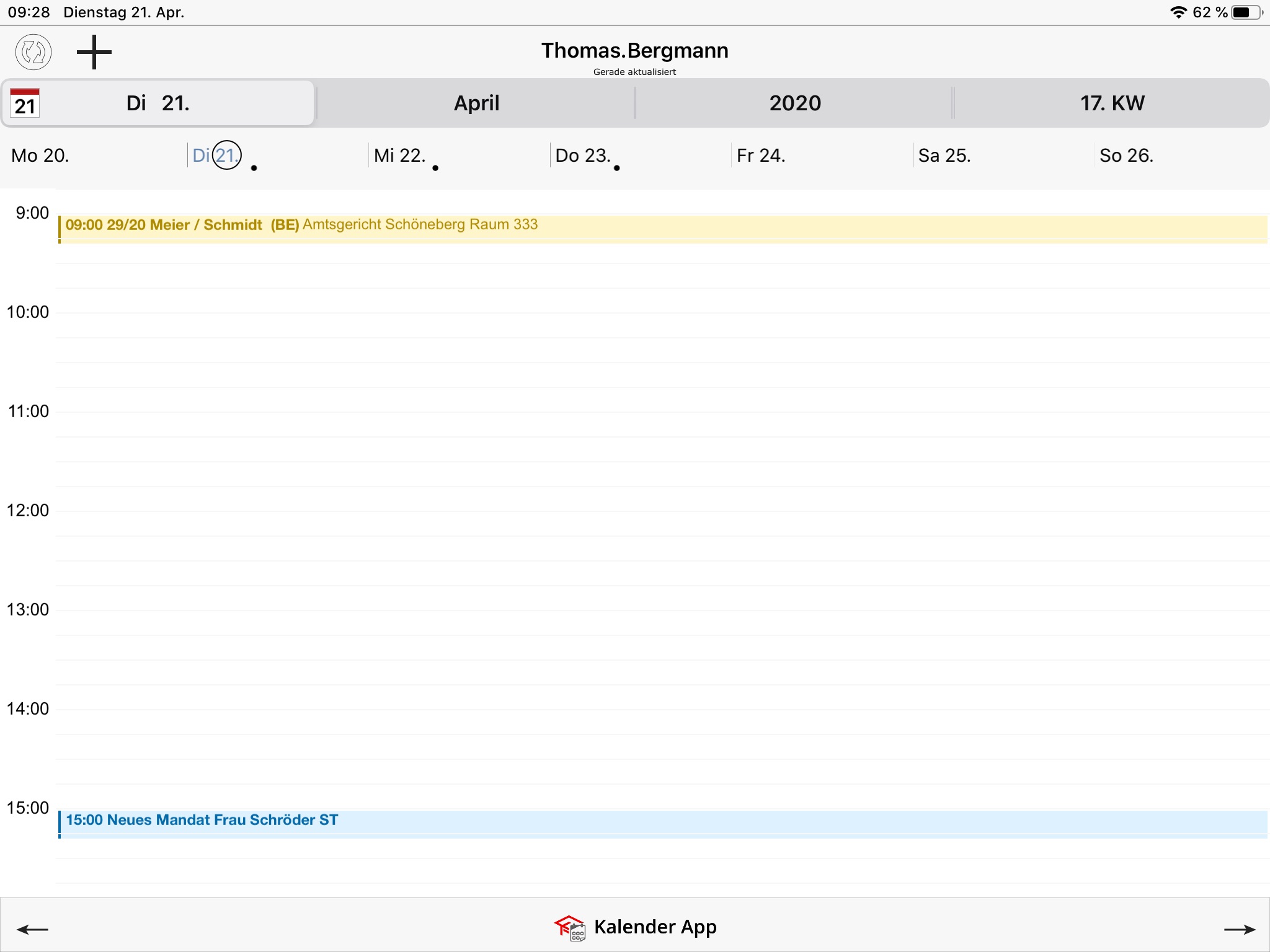 RA-MICRO Kalender screenshot 2