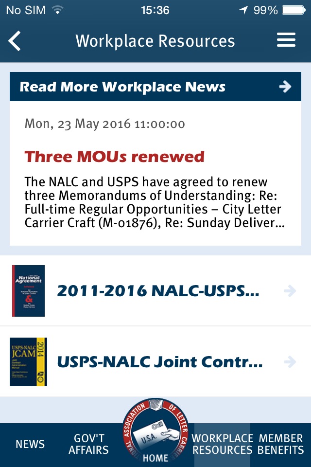 NALC Member App screenshot 4