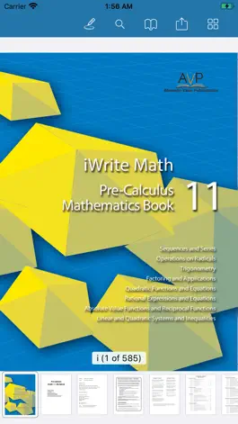 Game screenshot iWriteMath PreCalculus 11 mod apk