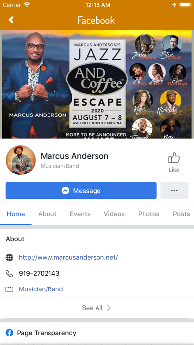 Marcus Anderson Network screenshot 3