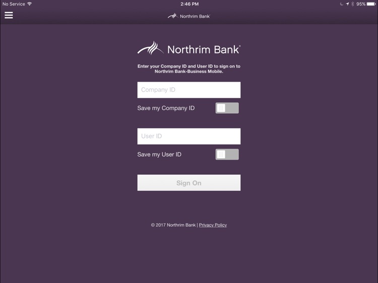 Northrim Bank -Business Tablet