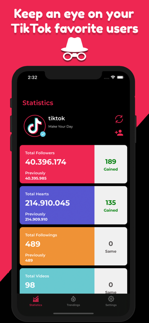 Tik+: Likes & Followers Track(圖1)-速報App