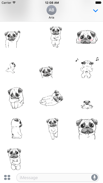 Animated Pug Dog PugMoji screenshot 3