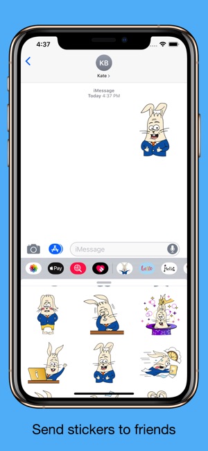 Office Rabbit emoji stickers(圖4)-速報App