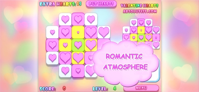 Valentine Hearts Collapse Game