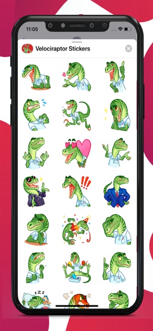 Velociraptor Stickers