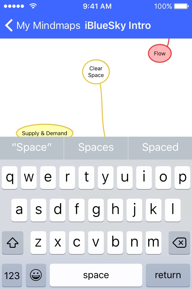 iBlueSky (mindmapping) screenshot 2