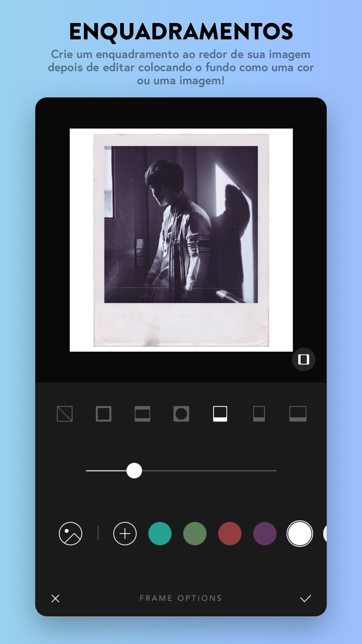 Screenshot do app Afterlight — Editor de Fotos