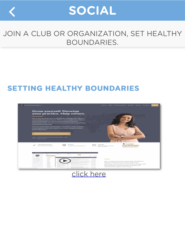 Wellness wheel trauma center