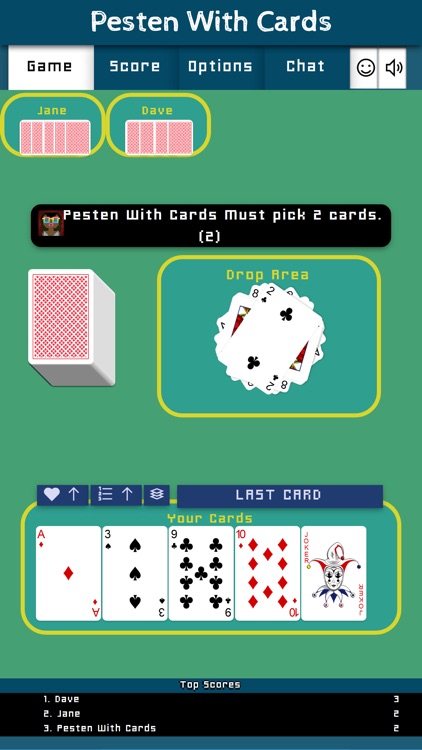 Pesten With Cards