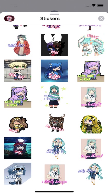 Anime Stickers Gacha Fans