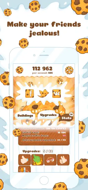 Captura de Pantalla 4 Cookies! Idle Clicker Game iphone