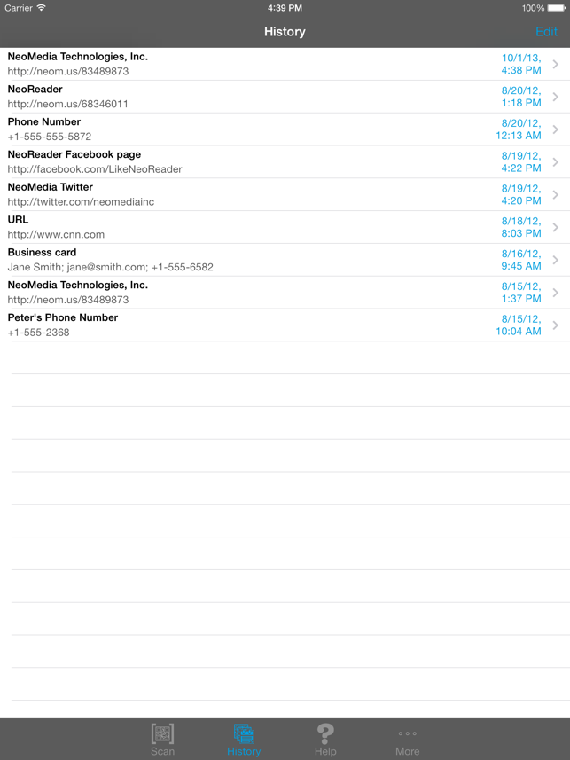 ‎NeoReader®-QR&BarcodeScanner Screenshot