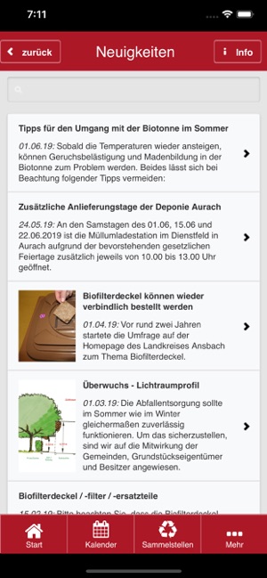 Landkreis Ansbach Abfall-App(圖7)-速報App