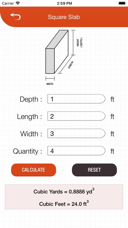 Concrete Calculator and Mixer