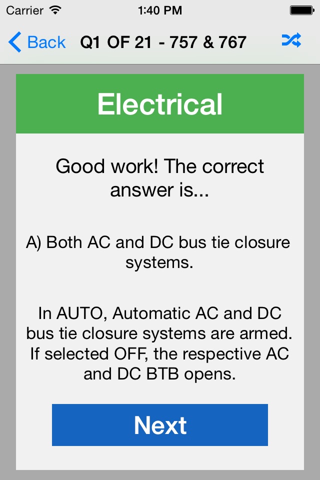 B757 / 767 Exam Questions screenshot 3