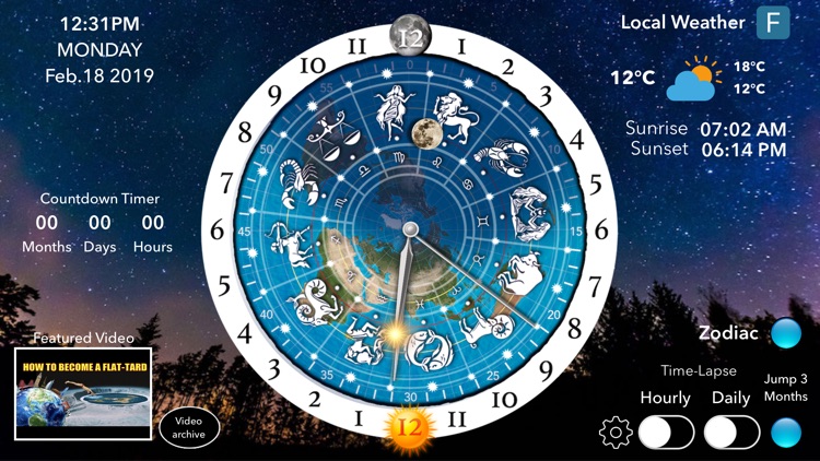 Flat Earth Sun, Moon & Zodiac