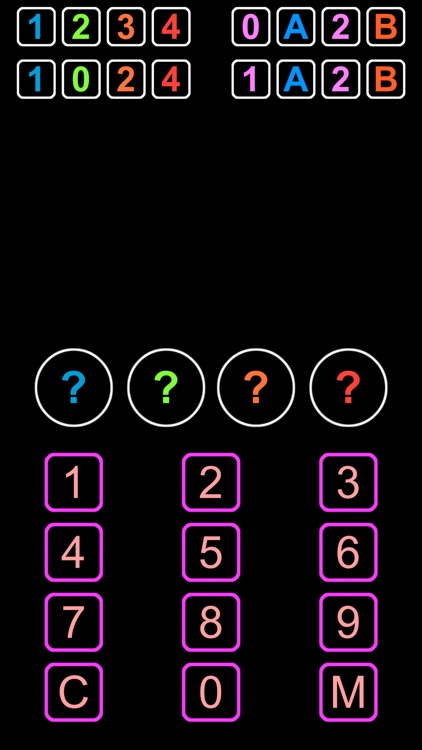 NUMS - 1A2B Guess Number Game