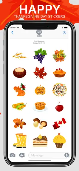 Game screenshot Thanksgiving Stickers!! hack