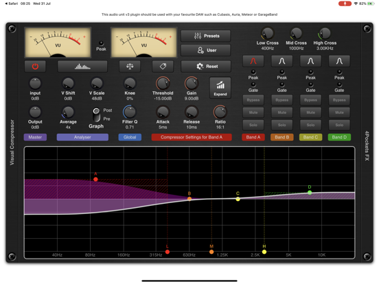 Ios Musician Apps: Visual Multi-Band Compressor