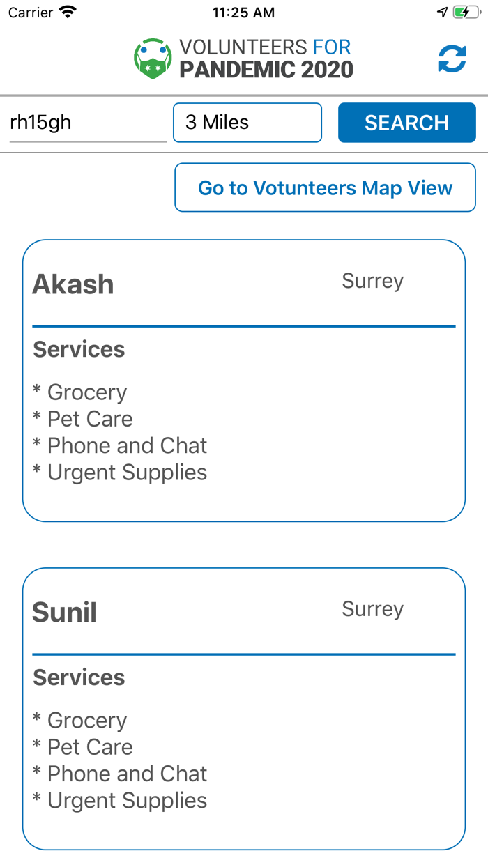 Volunteer For Pandemic 2020