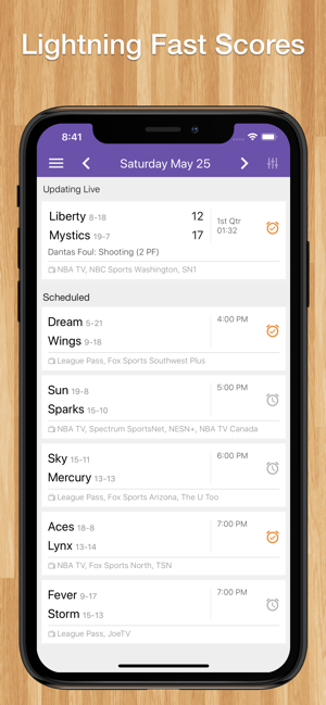 Scores App: WNBA Basketball