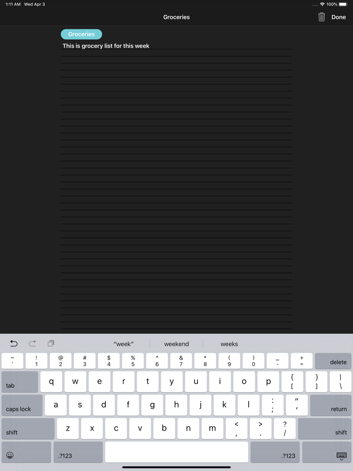 Things  Earth Note Taking