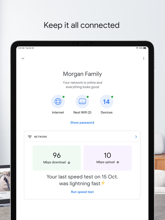iPad Image of Google Home