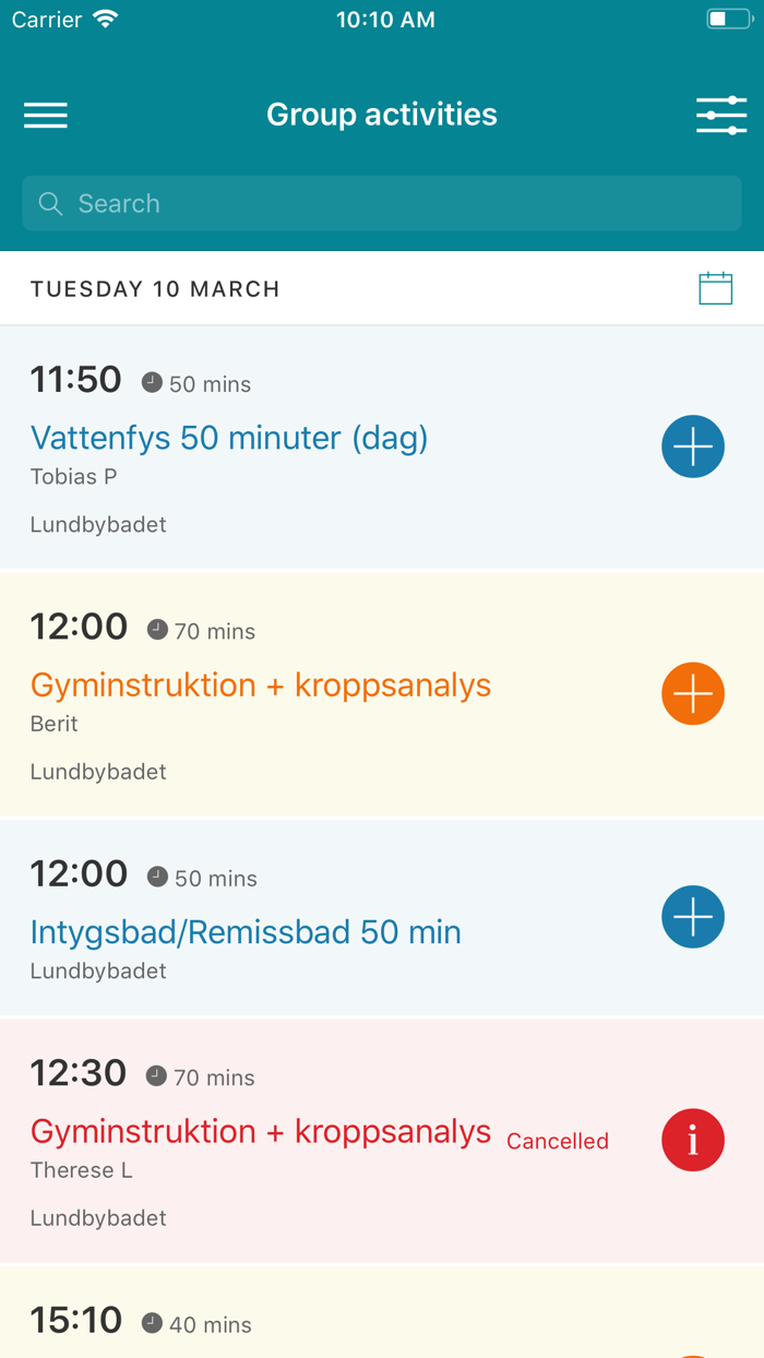 Gruppträning Idrott  förening