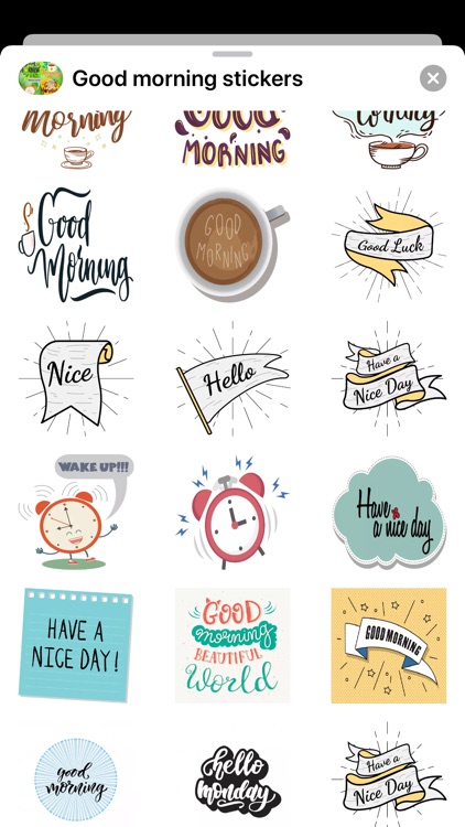 New Good Morning Sticker