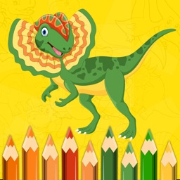 Child's Dilophosaurus Coloring