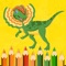 Child's Dilophosaurus Coloring is the free painting and drawing game for All