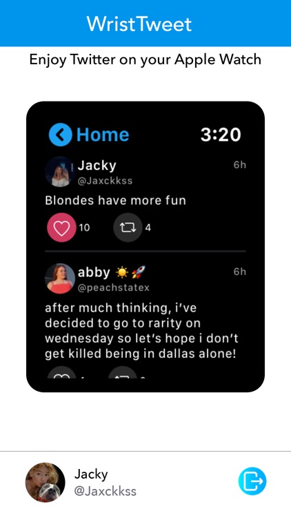 WristTweet App for Twitter