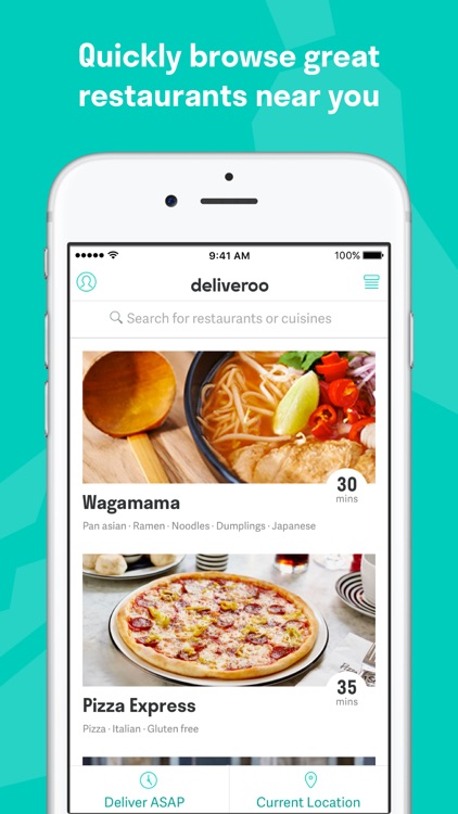 Deliveroo: Food delivery