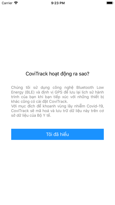 Cảnh báo tiếp xúc - CoviTrack screenshot 2