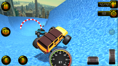 Monster Truck Race : Aquapark screenshot 2