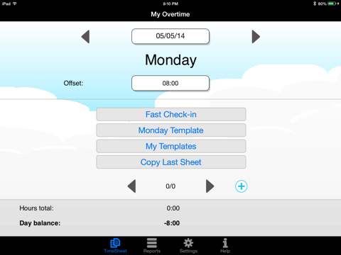 My Overtime IAP - náhled