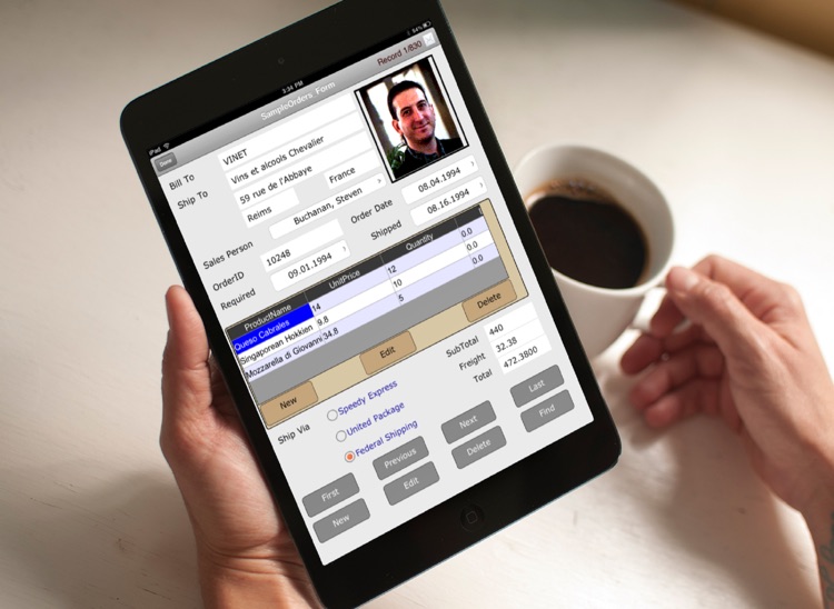 Cellica Database WiFi Form