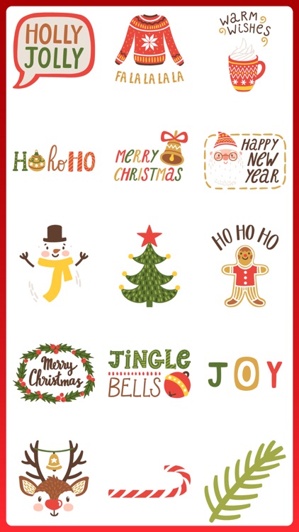 Christmas Countdown Stickers X