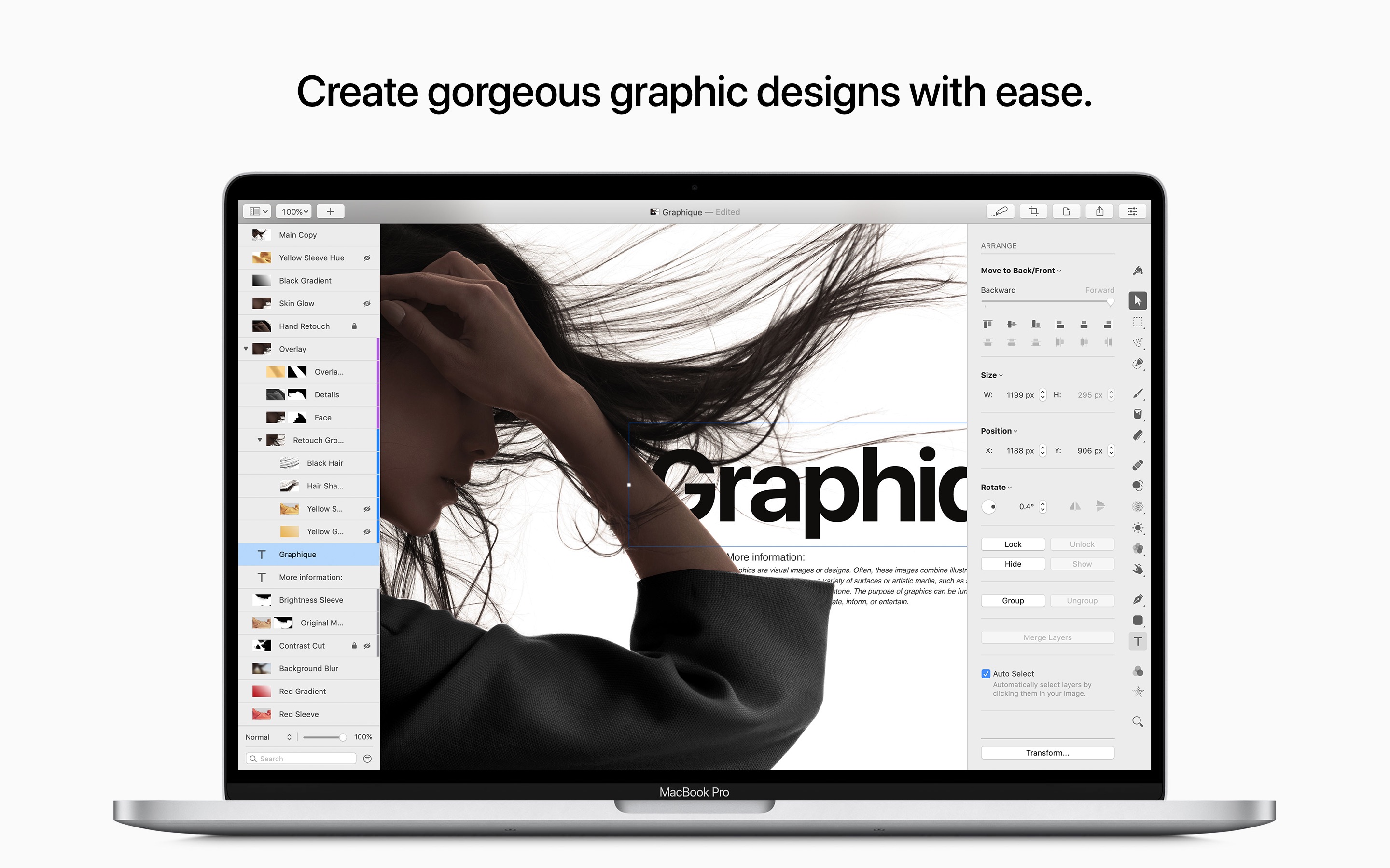 Screenshot do app Pixelmator Pro