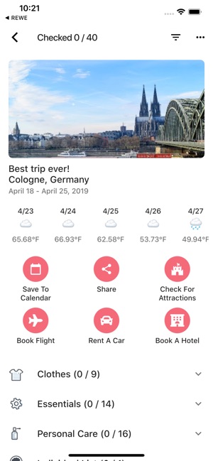 Packing List - Travel List App(圖3)-速報App